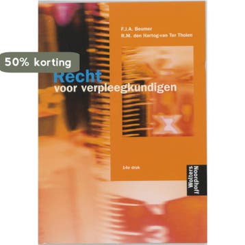 Recht voor verpleegkundigen 9789001075040 F.J.A. Beumer, Verzenden, F.J.A. Beumer