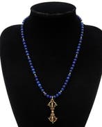 Lapis lazuli - Boeddhistische ketting - Dorje / Vajra -