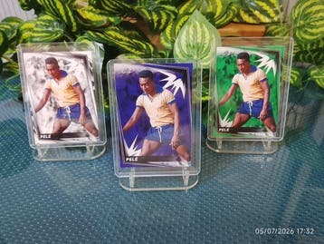 Leaf 2024 | Pelé #7 & Neymar Jr. #6 | 3 Cards (Silver |, Nieuw