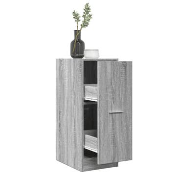 vidaXL Apothekerskast 30x41x77,5 cm bewerkt hout grijs, Verzenden