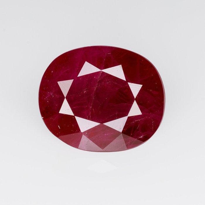 1 pcs Rood Robijn - 2.09 ct - Asian Institute of Gemological, Bijoux, Sacs & Beauté, Pierres précieuses