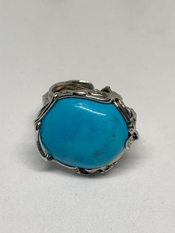 Sans prix de réserve - Bague Argent - 65.00ct. tw. Turquoise, Nieuw