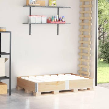 vidaXL Palletopzetrand 150x100 cm massief grenenhout, Verzenden