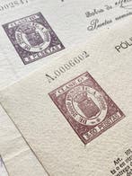 Spanje 1917 - Fiscaal beleid van de beurs. 9 verschillende, Gestempeld