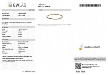 Sans prix de réserve - Bracelet - 14 carats Or jaune -, Handtassen en Accessoires, Antieke sieraden