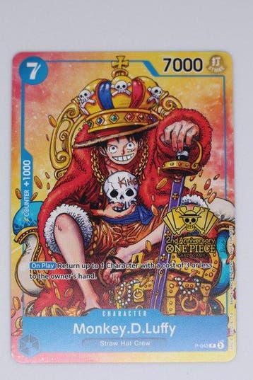 Bandai - 2 Card - One Piece - Monkey D. Luffy Foil, Promo, Hobby & Loisirs créatifs