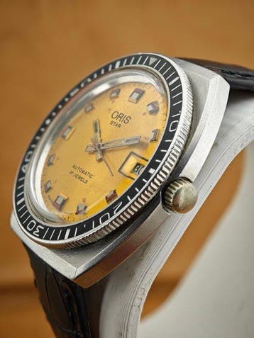 Oris - Star Automatic – Vintage Diver Style – Yellow