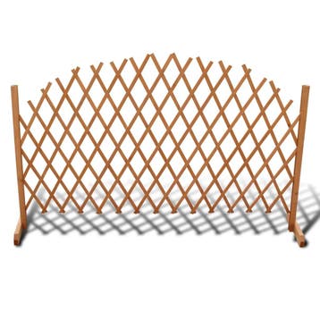 vidaXL Tuinlatwerk 180x100 cm massief hout, Verzenden, Nieuw