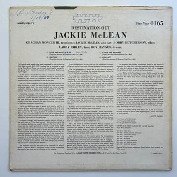 Jackie McLean - Destination… Out! (1st mono pressing!) -
