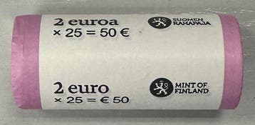 Finlande. 2 Euro 2022 Climate research (25 coins) in roll