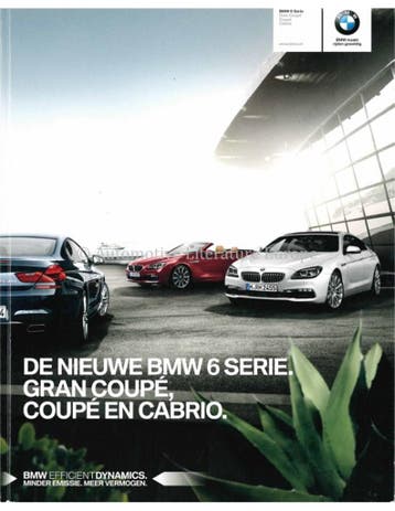 2015 BMW 6 SERIE GRAN COUPE | COUPE | CABRIO BROCHURE, Nieuw