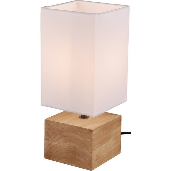 LED Tafellamp - Tafelverlichting - Trion Wooden - E14 Fittin, Huis en Inrichting, Lampen | Tafellampen, Nieuw, Verzenden