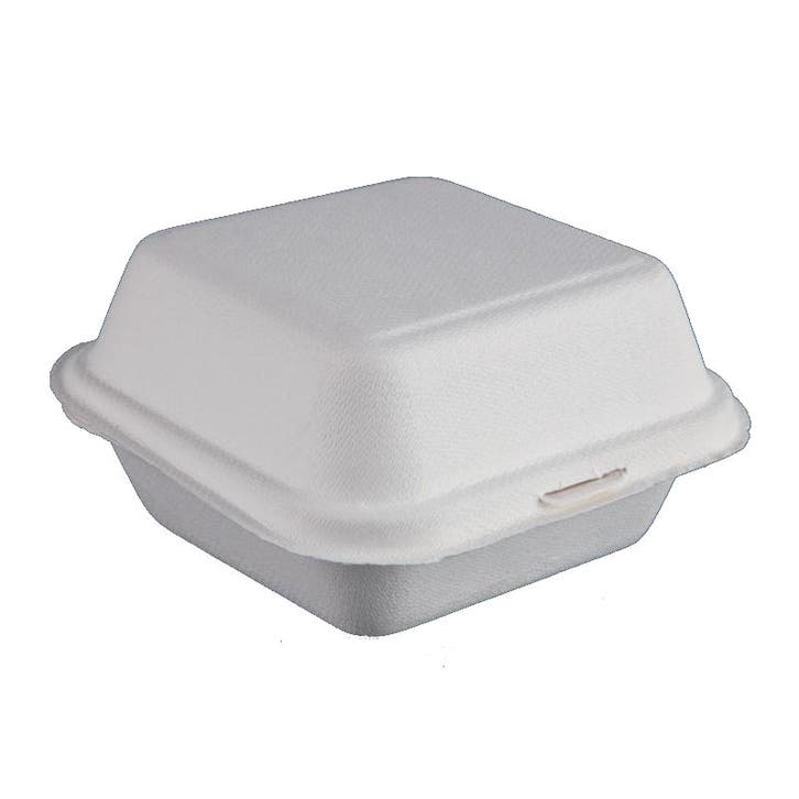 Hamburgerdoosjes | Composteerbaar Bagasse | 500 stuks |, Zakelijke goederen, Horeca | Keukenapparatuur, Nieuw in verpakking, Verzenden
