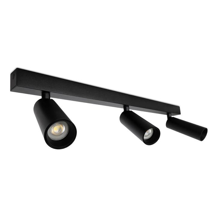Spots opbouw Vigo 3-lichts Opbouwspot Zwart, Huis en Inrichting, Lampen | Overige, Verzenden
