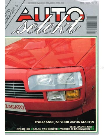 1986 AUTO SELEKT MAGAZINE 4 NEDERLANDS, Nieuw