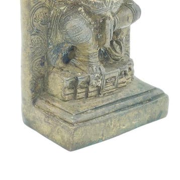 Khmer Mengmetaal Ganesha-beeldtalisman - 128 mm