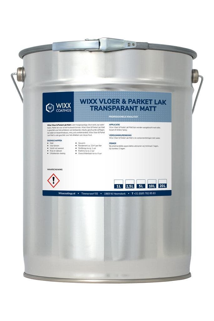 Wixx Vloer & Parket Lak Transparant Matt 1L, Doe-het-zelf en Bouw, Verf, Beits en Lak, Nieuw, Verzenden