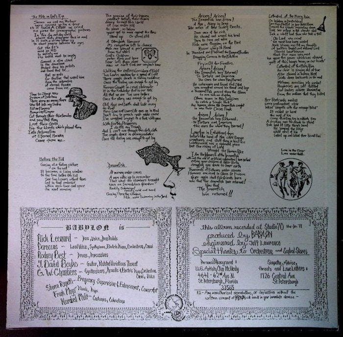 Babylon - Babylon (USA 1978 1st pressing LP) - LP album (op, Cd's en Dvd's, Vinyl Singles