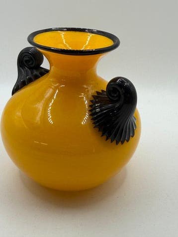 Johann Loetz Witwe - Michael Powolny - Vaas - Tango Glass -, Antiek en Kunst