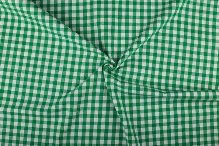 Geruite stof groen 10mm geruit - Katoen stof 80m op rol, Hobby & Loisirs créatifs, Tissus & Chiffons, Envoi