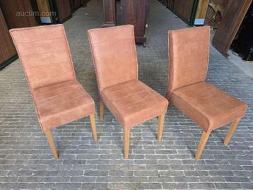 Eetkamerstoelen Eleonora Amarillo 102 Cognac (3x)