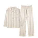 Dames Pyjama Set Zijden Crème Damespyama Volwassen Pyama 160, Verzenden, Nieuw