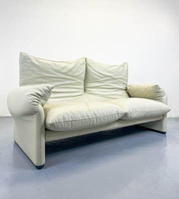 Cassina - Vico Magistretti - Sofa - Maralunga - Leder, Antiek en Kunst