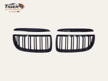 BMW E90 E91 dubbelspijls grillen hoogglans zwart 2005-2008, Auto-onderdelen, Nieuw, Voor, BMW, Motorkap