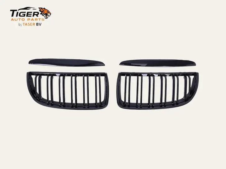 BMW E90 E91 dubbelspijls grillen hoogglans zwart 2005-2008, Auto-onderdelen, Carrosserie, Nieuw, BMW, Voor, Motorkap