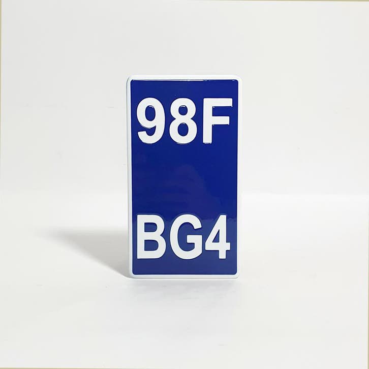 Emaille brommer kentekenplaat, Collections, Marques & Objets publicitaires, Envoi