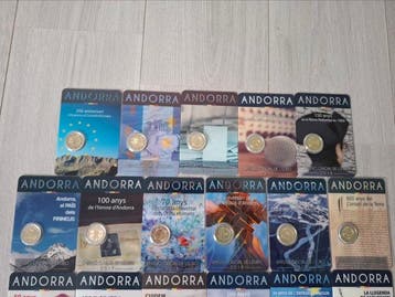 Andorre. 2 Euro / Medal 2003/2024 (23 Items incl. 2 Euro, Timbres & Monnaies