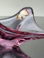 Val Saint Lambert - Centre de table - Cristal - Coupe rose