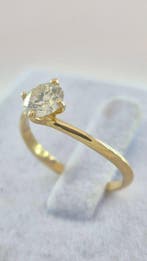 Ring - 14 karaat Geel goud - 0.51ct. tw. Diamant, Nieuw