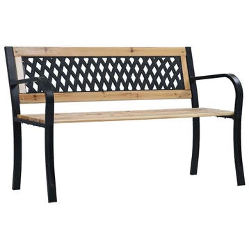 vidaXL Tuinbank 120 cm hout, Tuin en Terras, Verzenden, Nieuw