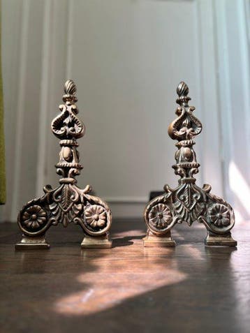 Chenet - Bronze doré - Louis XV, Antiek en Kunst