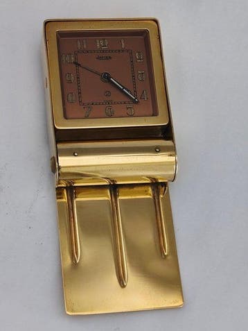 Reisklok - Art Deco Metaal, Koper - 1930-1940, 1940-1950, Antiek en Kunst
