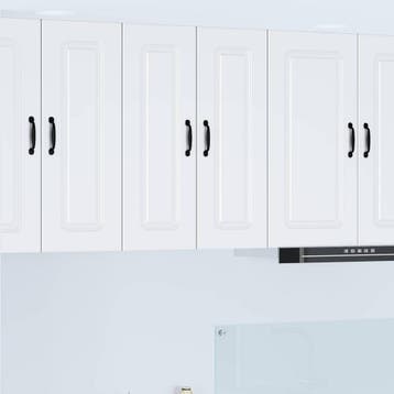 vidaXL Vaatwasserpaneel Kalmar 2 pcs Wit Bewerkt hout, Verzenden
