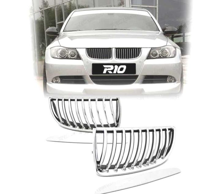 Calandre Pour Bmw E90 E91 05-08 Chromé, Autos : Pièces & Accessoires, Carrosserie & Tôlerie, Envoi
