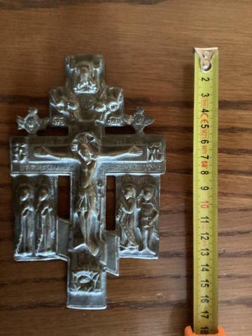Kruis - Brons - 1840-1870 - Antieke orthodoxe kruis