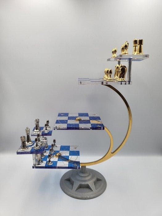 Franklin Mint – Star Trek Tridimensional Chess Set – jeu, Collections, Cinéma & Télévision