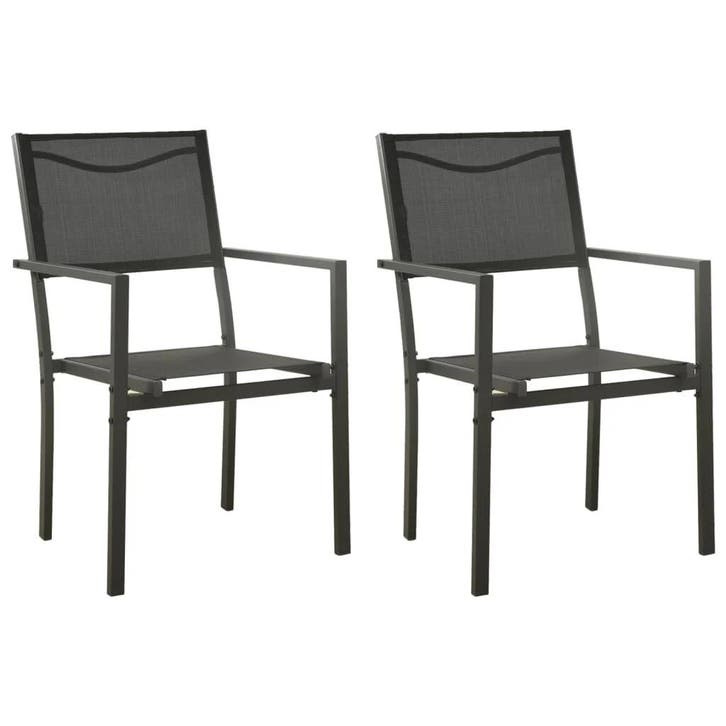 Tuinstoelen staal | Tweede kansje | OP = OP, Tuin en Terras, Tuinstoelen, Zo goed als nieuw, Textileen, Verzenden