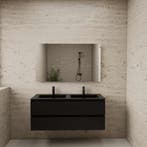 ACTIE BWS Badmeubel | Paris | Mat Zwart 120 cm | Mat Zwart, Ophalen of Verzenden, Nieuw, Bad