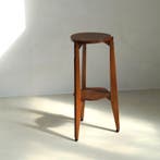 Table dappoint - Chêne - piédestal Art déco néerlandais