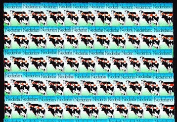 Nederland 1974 - 100 stuks postfrisse koeien - NVPH 1052