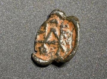 Laat-Romeins / Vroeg-Byzantijns Lood Epistolaire zegel met, Antiek en Kunst