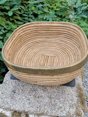 Mand - Rattan, Messing - Stijl Gabriella Crespi