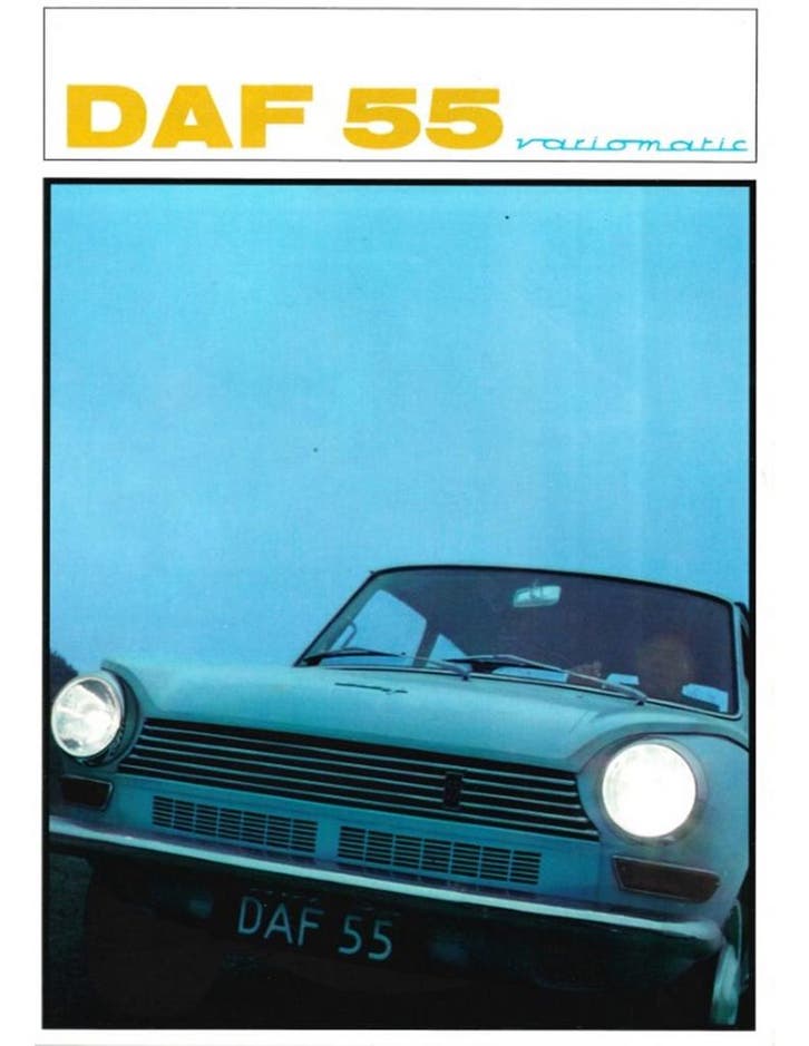 1967 DAF 55 MARATHON BROCHURE NEDERLANDS, Boeken, Auto's | Folders en Tijdschriften