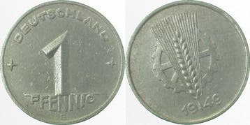 Duitsland Fehlpraegung 1 Pfennig Ddr 1949 E Stempeldrehun..., Verzenden, België