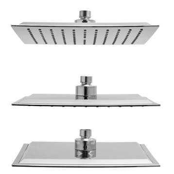 Regendouche 25x25 chroom | Premium | OP=OP, Huis en Inrichting, Ophalen of Verzenden, Nieuw, Overige kleuren, Overige typen