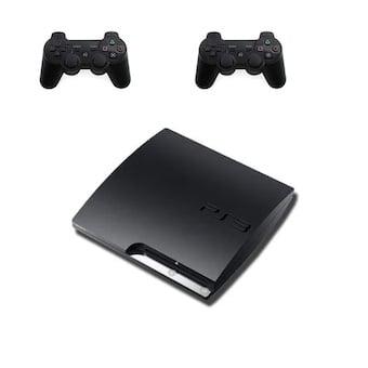 Playstation 3 Slim 160GB + 2 Nieuwe Controllers (Third Pa..., Consoles de jeu & Jeux vidéo, Consoles de jeu | Sony PlayStation 3